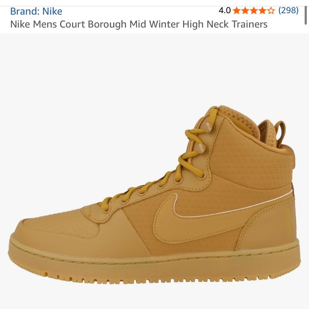 Nike Tan High-Top Sneakers